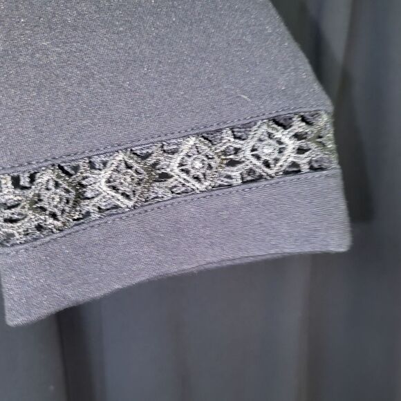 Talbots Dark Blue Long Sleeve Dress - Size 6 - Picture 2 of 6